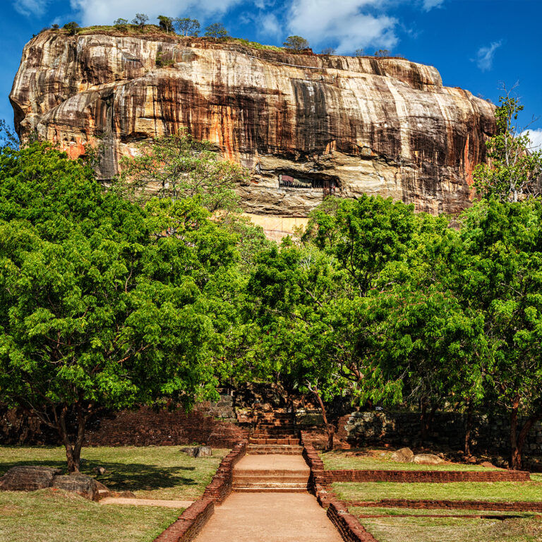 Sigiriya rock - famous Sri Lankan tourist landmark, Sri Lanka
