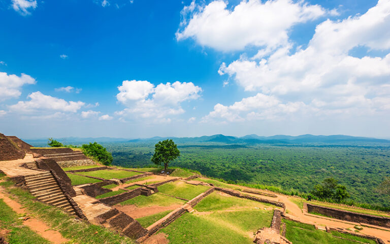 Sigiriya Rock or Lion Rock is an ancient fortress near Dambulla, Sri Lanka. Sigiriya is a UNESCO World Heritage Site.