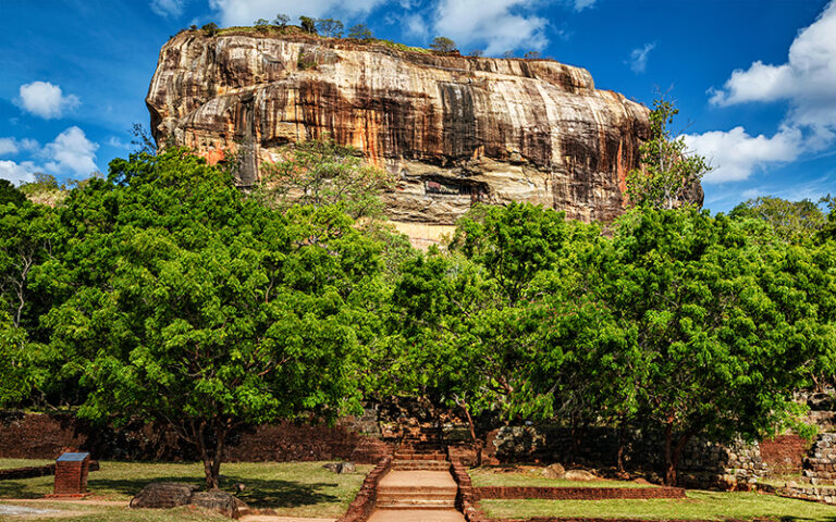 Sigiriya rock - famous Sri Lankan tourist landmark, Sri Lanka